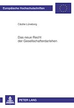 Télécharger le livre :  Das neue Recht der Gesellschafterdarlehen