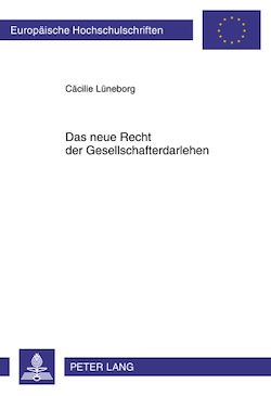 Télécharger le livre :  Das neue Recht der Gesellschafterdarlehen
