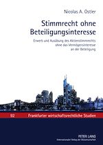 Télécharger le livre :  Stimmrecht ohne Beteiligungsinteresse