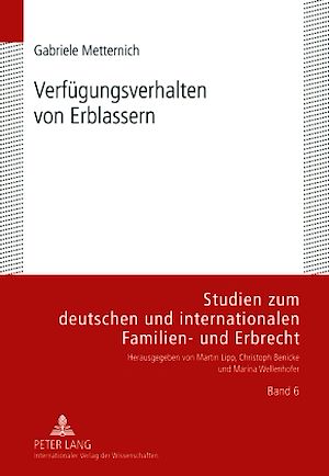 Téléchargez le livre :  Verfuegungsverhalten von Erblassern