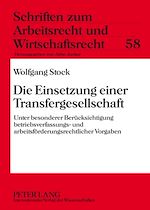 Télécharger le livre :  Die Einsetzung einer Transfergesellschaft