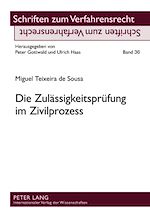 Télécharger le livre :  Die Zulaessigkeitspruefung im Zivilprozess