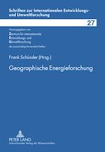 Télécharger le livre :  Geographische Energieforschung