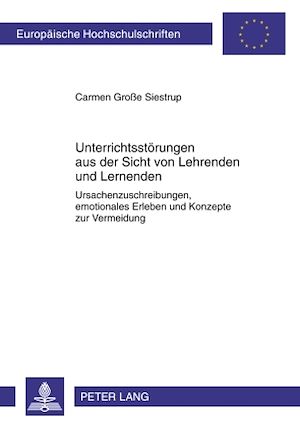 Téléchargez le livre :  Unterrichtsstoerungen aus der Sicht von Lehrenden und Lernenden