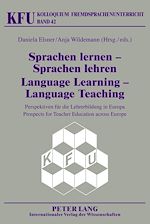 Télécharger le livre :  Sprachen lernen – Sprachen lehren- Language Learning – Language Teaching