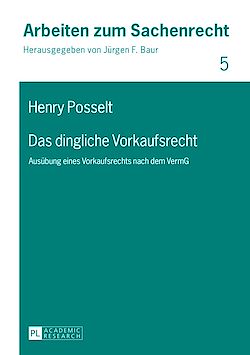 Télécharger le livre :  Das dingliche Vorkaufsrecht