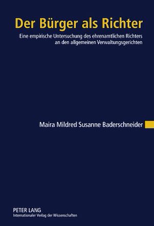 Téléchargez le livre :  Der Buerger als Richter