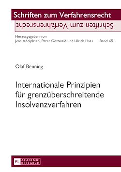 Télécharger le livre :  Internationale Prinzipien fuer grenzueberschreitende Insolvenzverfahren