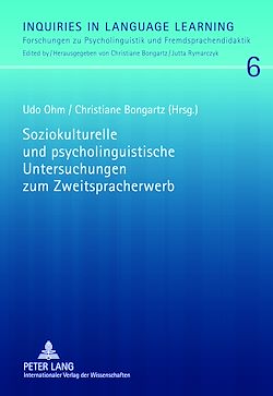 Télécharger le livre :  Soziokulturelle und psycholinguistische Untersuchungen zum Zweitspracherwerb