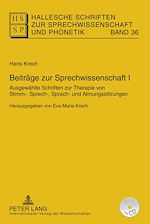 Télécharger le livre :  Beitraege zur Sprechwissenschaft I