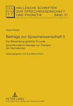 Télécharger le livre :  Beitraege zur Sprechwissenschaft II