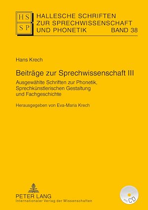 Téléchargez le livre :  Beitraege zur Sprechwissenschaft III