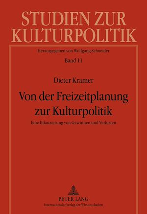 Téléchargez le livre :  Von der Freizeitplanung zur Kulturpolitik