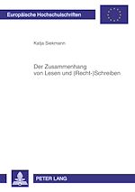 Télécharger le livre :  Der Zusammenhang von Lesen und (Recht-)Schreiben