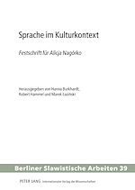 Télécharger le livre :  Sprache im Kulturkontext
