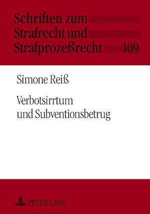 Téléchargez le livre :  Verbotsirrtum und Subventionsbetrug