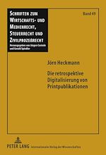 Télécharger le livre :  Die retrospektive Digitalisierung von Printpublikationen