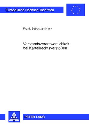 Téléchargez le livre :  Vorstandsverantwortlichkeit bei Kartellrechtsverstoeßen