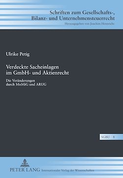 Télécharger le livre :  Verdeckte Sacheinlagen im GmbH- und Aktienrecht