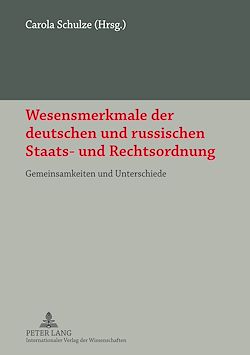 Télécharger le livre :  Wesensmerkmale der deutschen und russischen Staats- und Rechtsordnung