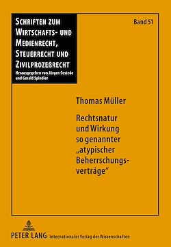 Télécharger le livre :  Rechtsnatur und Wirkung so genannter «atypischer Beherrschungsvertraege»