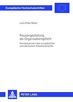 Télécharger le livre :  Pausengestaltung als Organisationspflicht