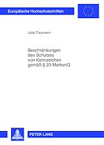 Télécharger le livre :  Beschraenkungen des Schutzes von Kennzeichen gemaeß § 23 MarkenG
