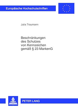 Téléchargez le livre :  Beschraenkungen des Schutzes von Kennzeichen gemaeß § 23 MarkenG