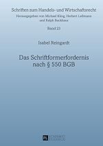 Télécharger le livre :  Das Schriftformerfordernis nach § 550 BGB