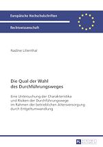 Télécharger le livre :  Die Qual der Wahl des Durchfuehrungsweges