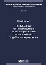 Télécharger le livre :  Die Behandlung von Sonderverguetungen bei Personengesellschaften nach dem Recht der Doppelbesteuerungsabkommen