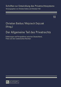Télécharger le livre :  Der Allgemeine Teil des Privatrechts