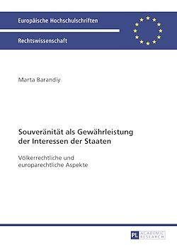 Télécharger le livre :  Souveraenitaet als Gewaehrleistung der Interessen der Staaten