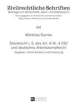 Télécharger le livre :  Streikrecht i. S. des Art. 6 Nr. 4 ESC und deutsches Arbeitskampfrecht