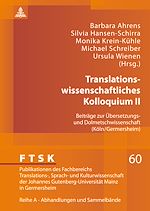 Télécharger le livre :  Translationswissenschaftliches Kolloquium II
