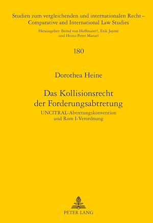 Téléchargez le livre :  Das Kollisionsrecht der Forderungsabtretung