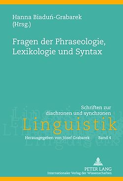 Télécharger le livre :  Fragen der Phraseologie, Lexikologie und Syntax