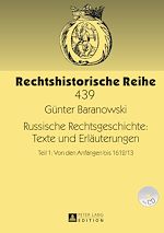 Télécharger le livre :  Russische Rechtsgeschichte: Texte und Erlaeuterungen