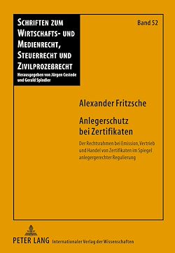 Télécharger le livre :  Anlegerschutz bei Zertifikaten