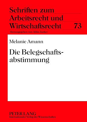 Téléchargez le livre :  Die Belegschaftsabstimmung