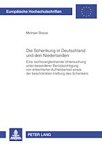 Télécharger le livre :  Die Schenkung in Deutschland und den Niederlanden