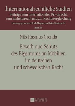 Télécharger le livre :  Erwerb und Schutz des Eigentums an Mobilien im deutschen und schwedischen Recht