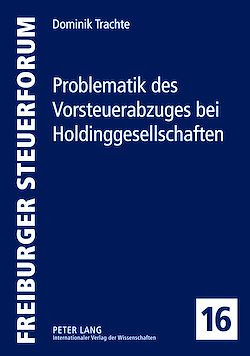 Télécharger le livre :  Problematik des Vorsteuerabzuges bei Holdinggesellschaften