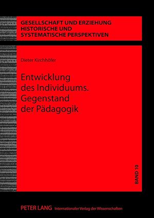 Téléchargez le livre :  Entwicklung des Individuums. Gegenstand der Paedagogik