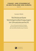 Télécharger le livre :  Nichtsteuerbare Vermoegensuebertragungen im Umsatzsteuerrecht