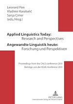 Télécharger le livre :  Applied Linguistics Today: Research and Perspectives - Angewandte Linguistik heute: Forschung und Perspektiven