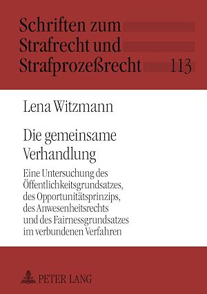 Téléchargez le livre :  Die gemeinsame Verhandlung