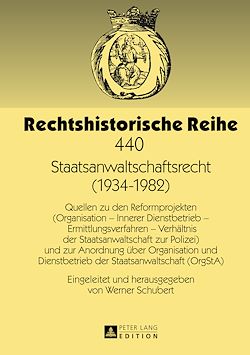 Télécharger le livre :  Staatsanwaltschaftsrecht (1934-1982)