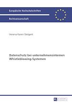 Télécharger le livre :  Datenschutz bei unternehmensinternen Whistleblowing-Systemen