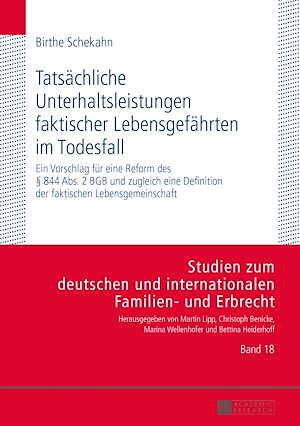 Téléchargez le livre :  Tatsaechliche Unterhaltsleistungen faktischer Lebensgefaehrten im Todesfall